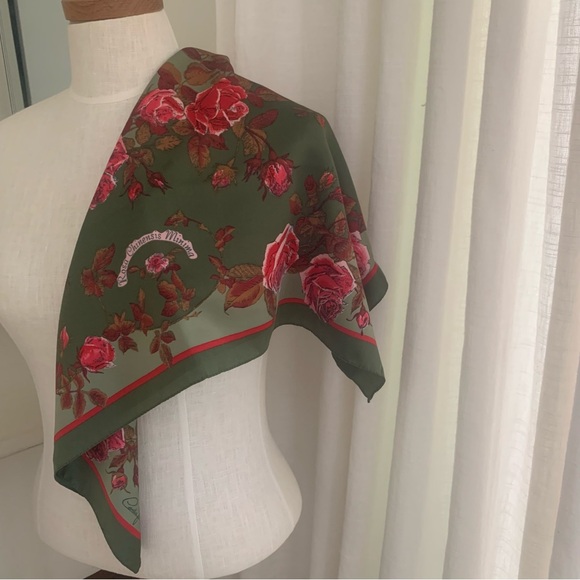 Cornelia James Vintage Rose Silk Scarf - Picture 11 of 15